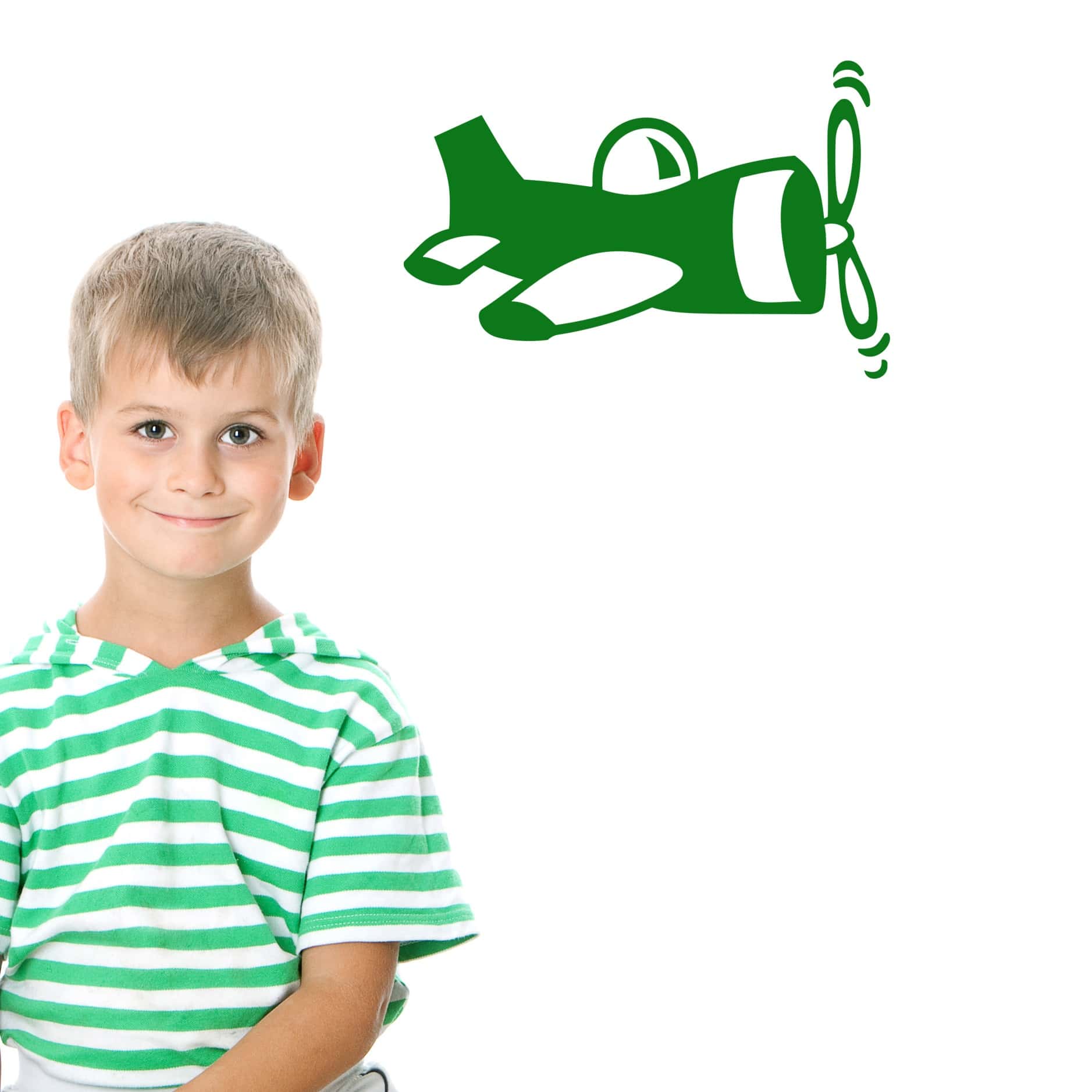 Wallsticker Flyvemaskine