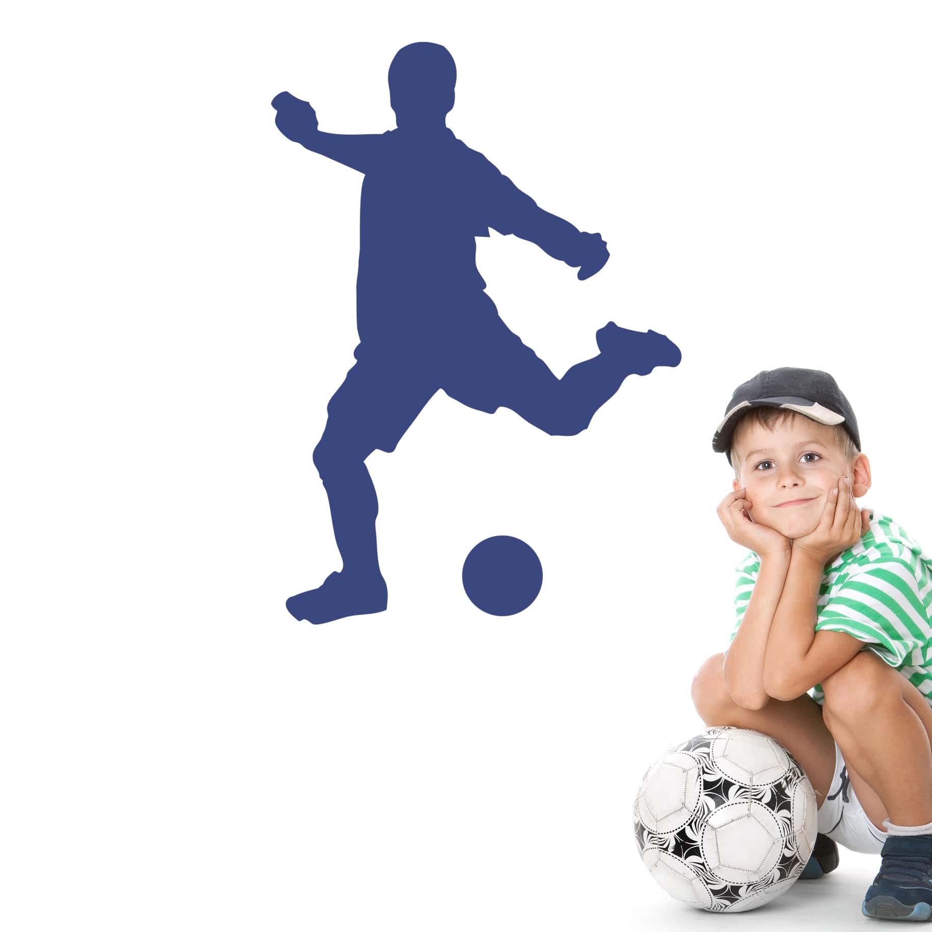 Wallsticker Fodboldspiller