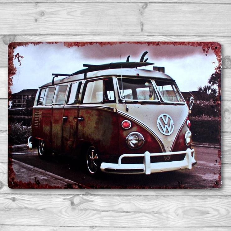 Emaljeskilt VW Bus