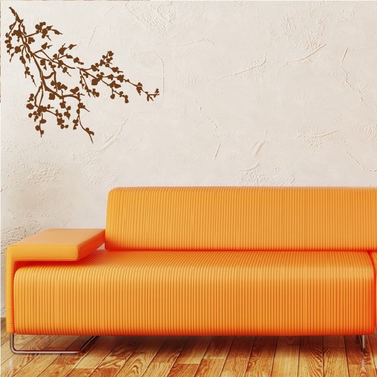 Wallsticker Gren med blade