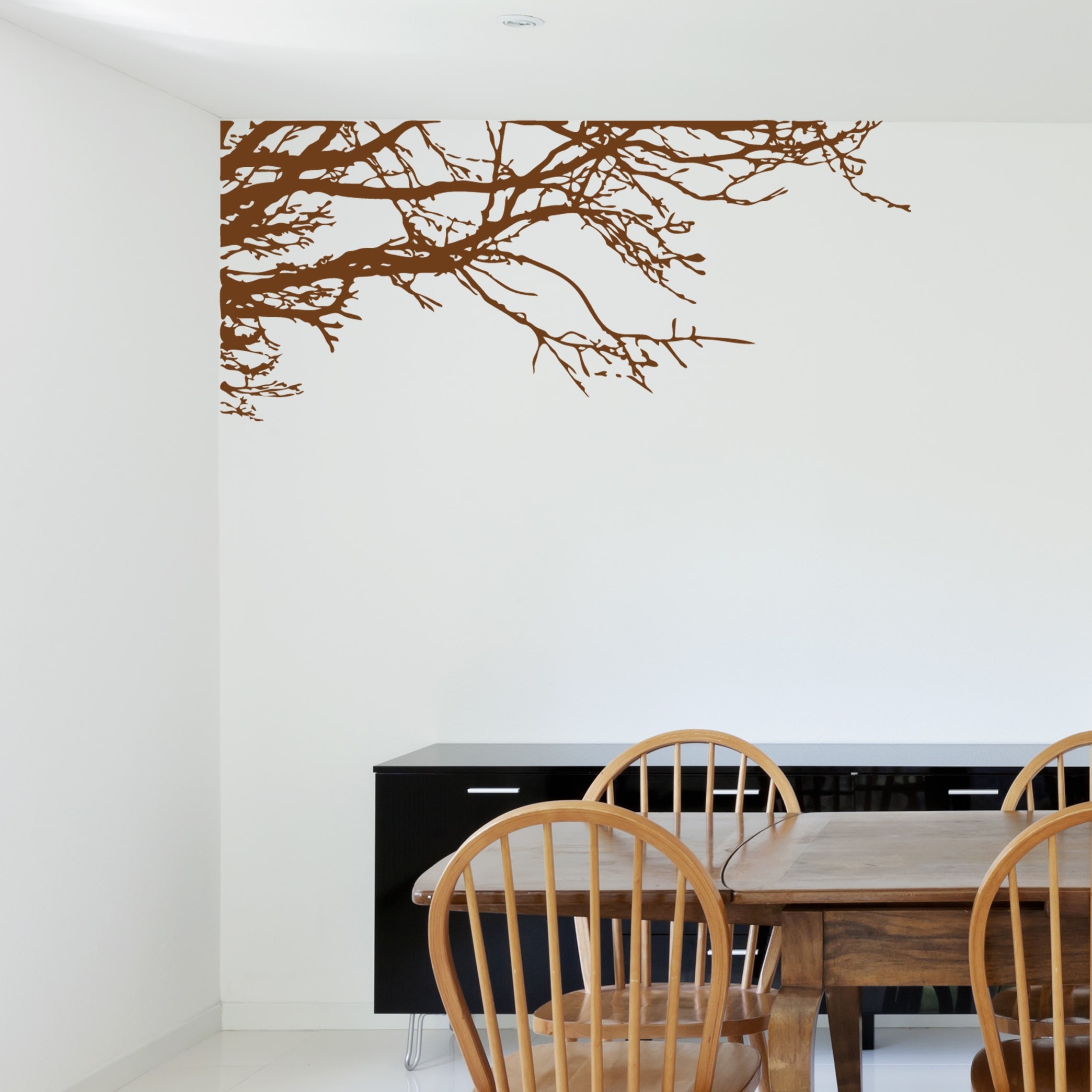 Wallsticker Nøgne Grene til Hjørnevæg