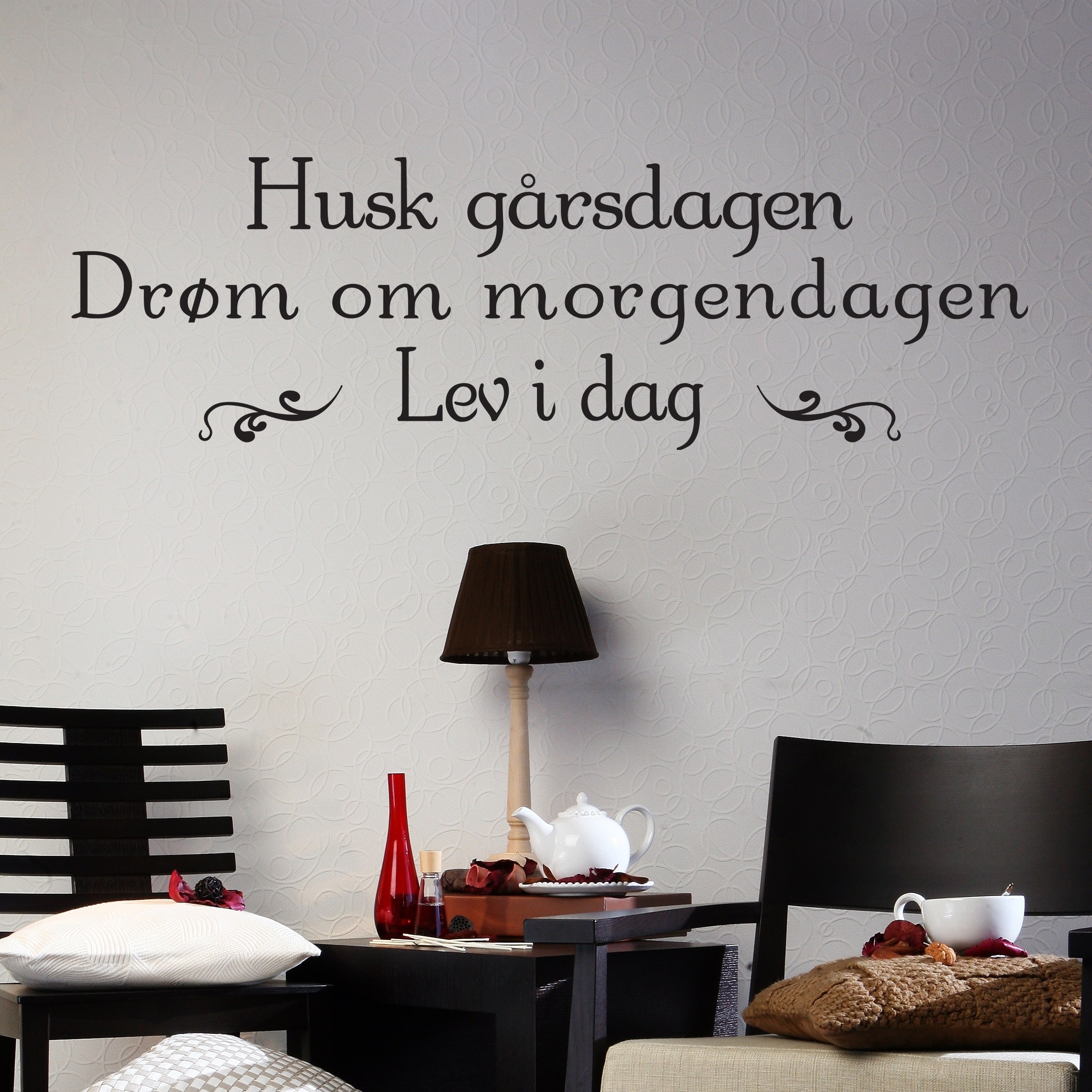 Wallsticker Husk - Drøm - Lev