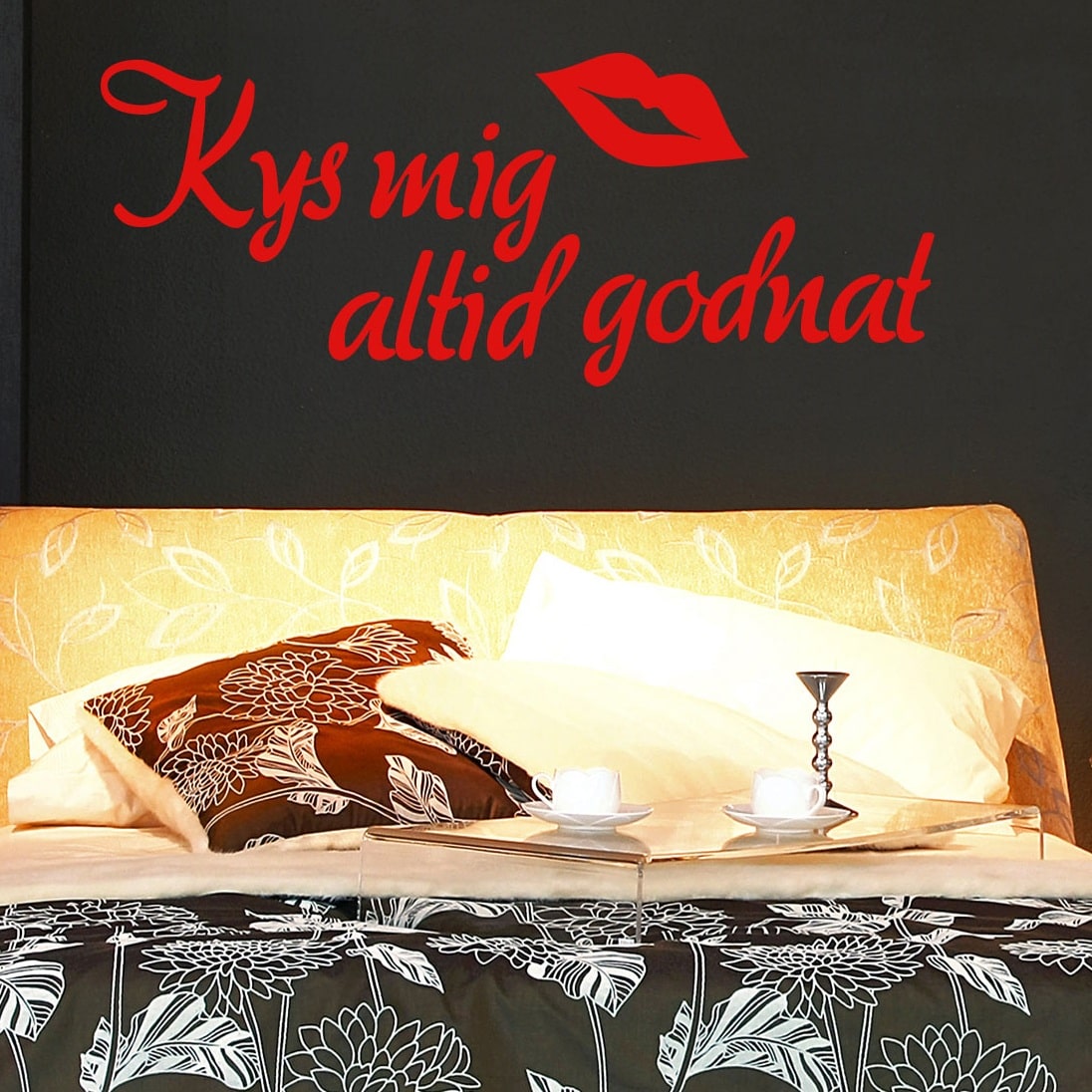 Wallsticker Kys mig altid godnat