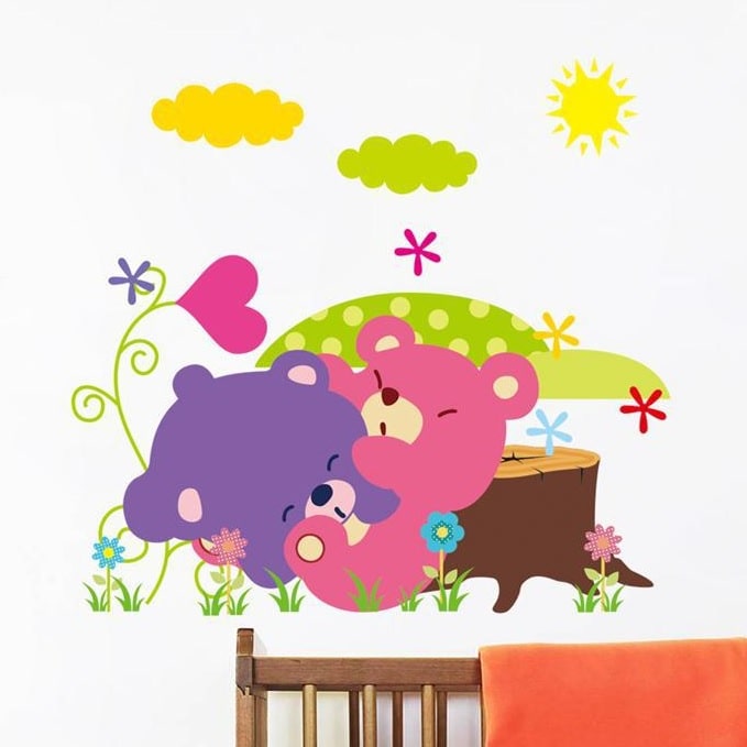 Wallsticker Legende Bamser med landskab