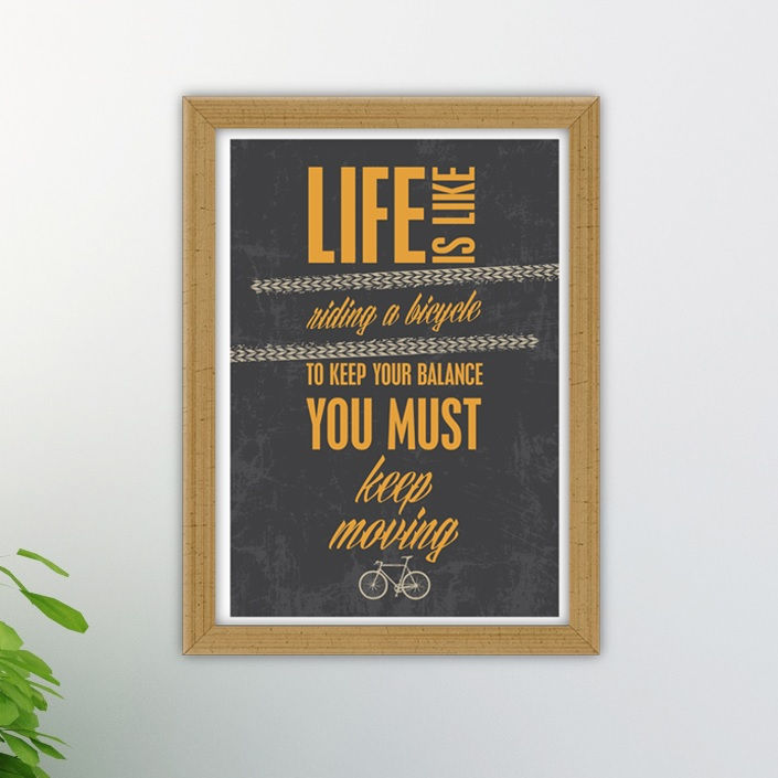 Plakat Life is like riding a Bicycle