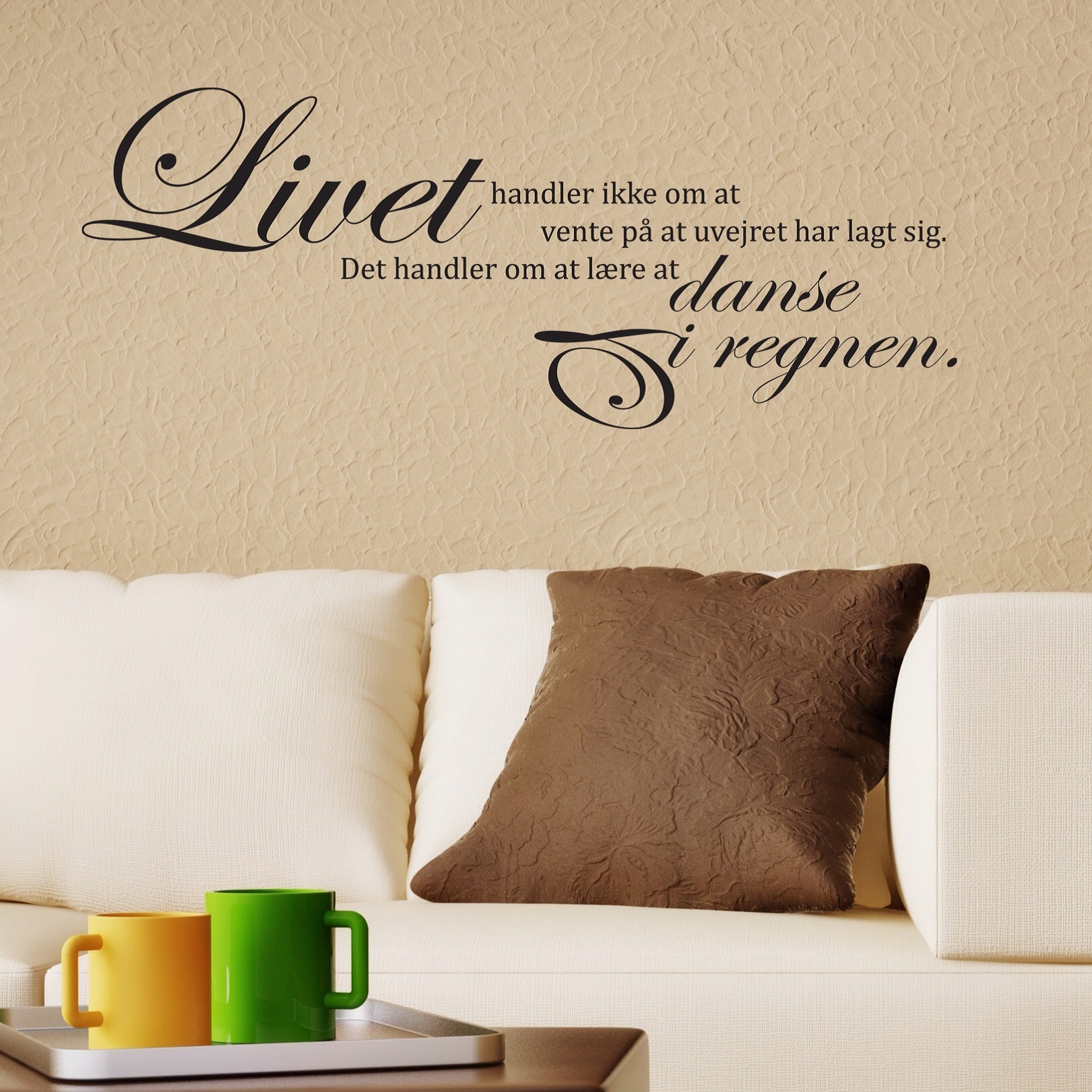 Wallsticker Livet handler om at lære at danse