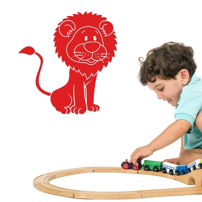 Wallsticker Løve til Børneværelset