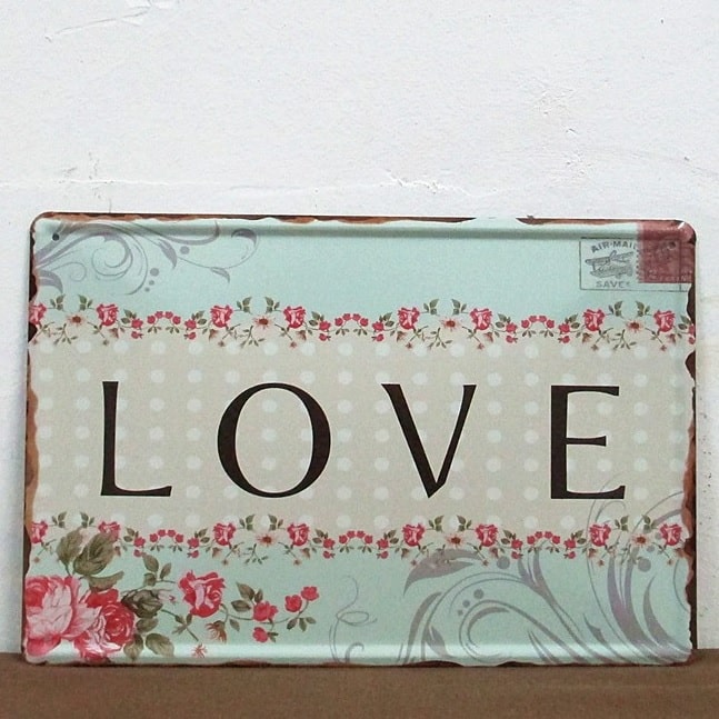 Emaljeskilt Love