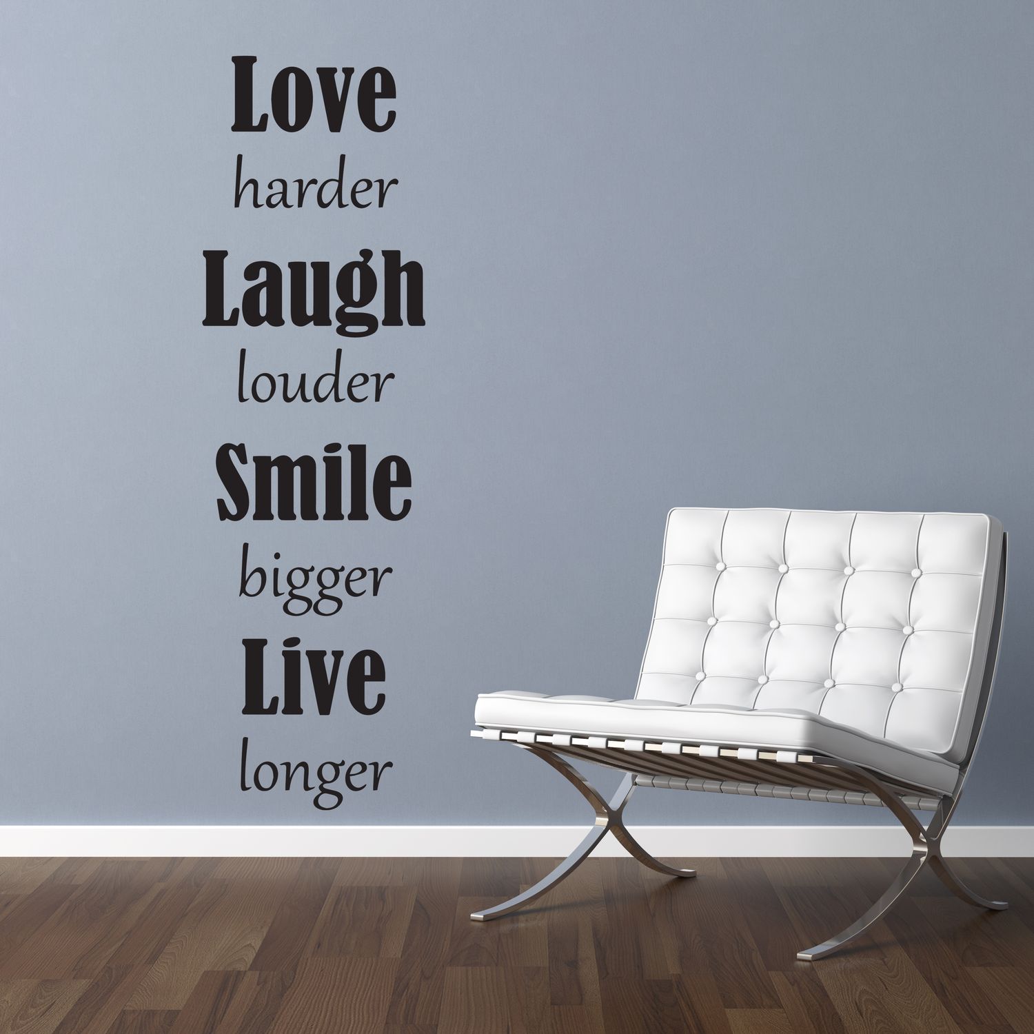 Wallsticker Love Laugh Smile Live