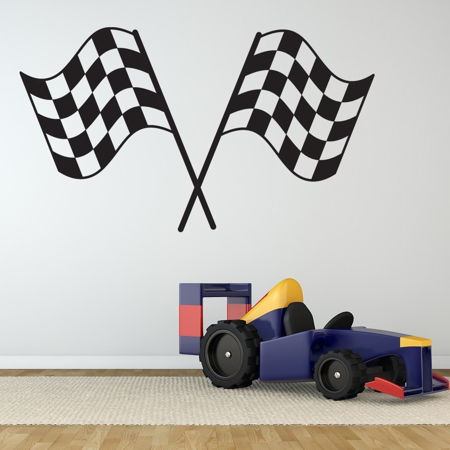 Wallsticker Ternede målflag