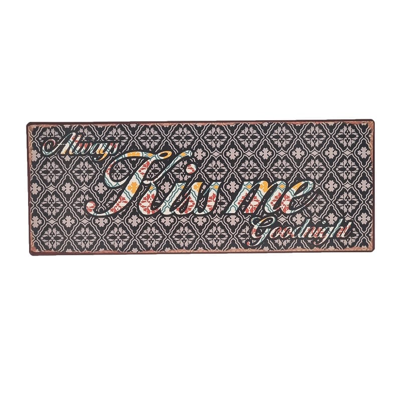 Emaljeskilt Always kiss me goodnight 2