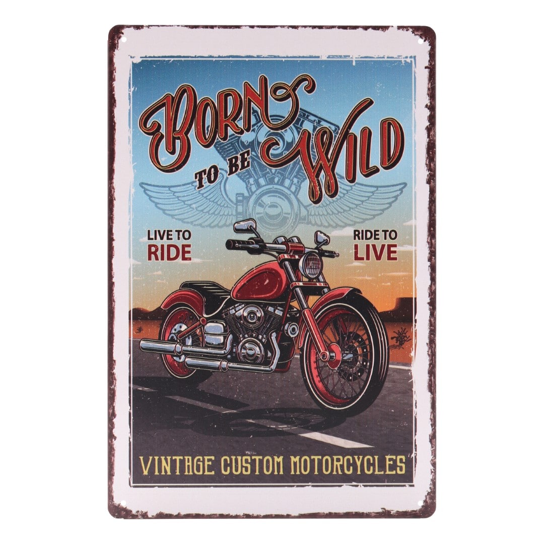 Emaljeskilt Born to be Wild