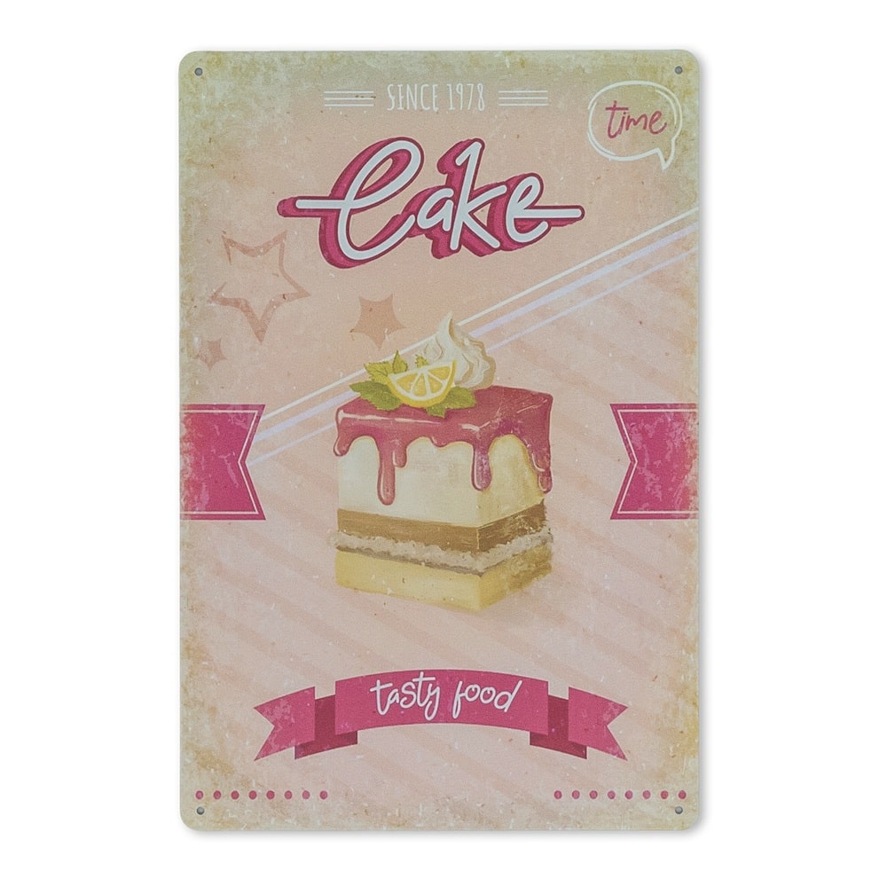 Emaljeskilt Cake
