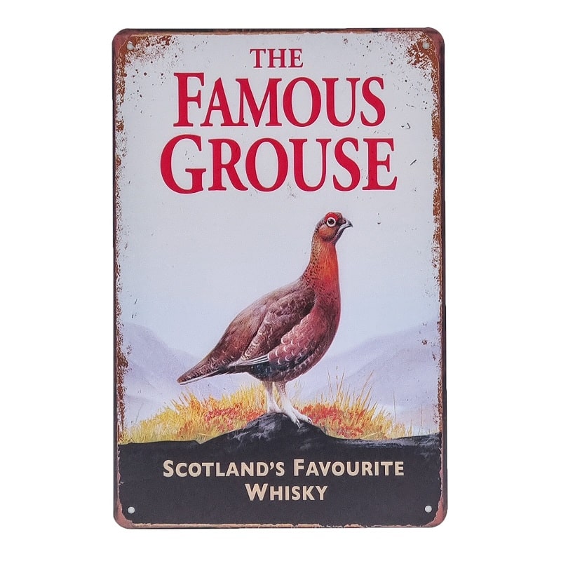 Emaljeskilt Famous Grouse
