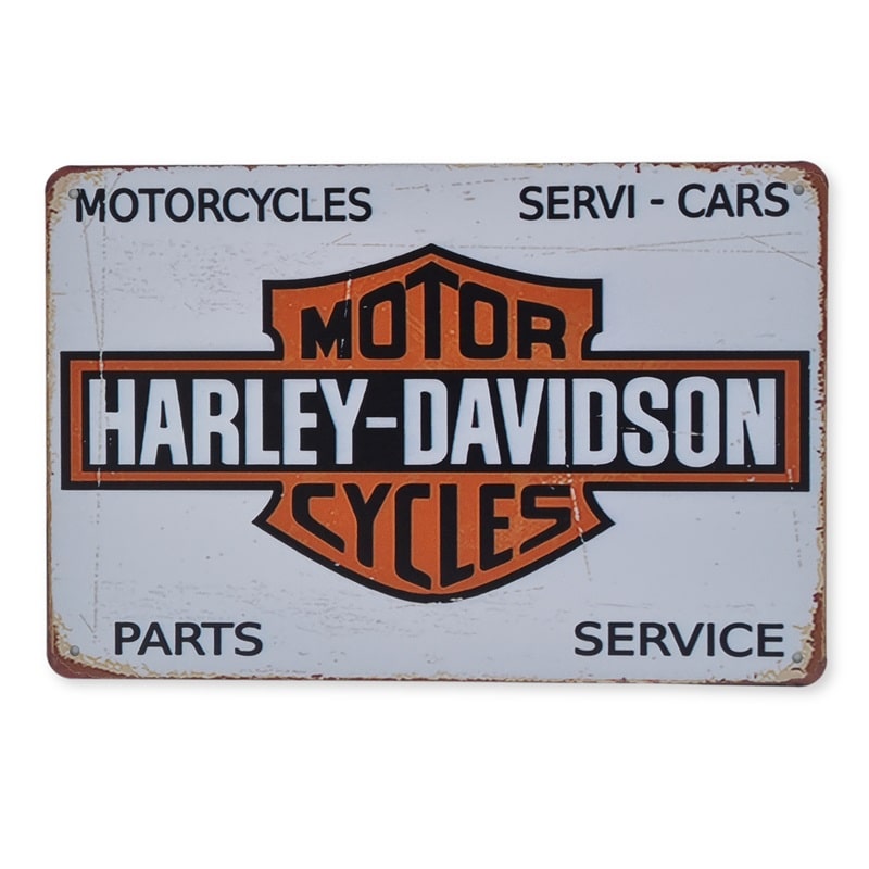 Emaljeskilt Harley-Davidson Parts & Service