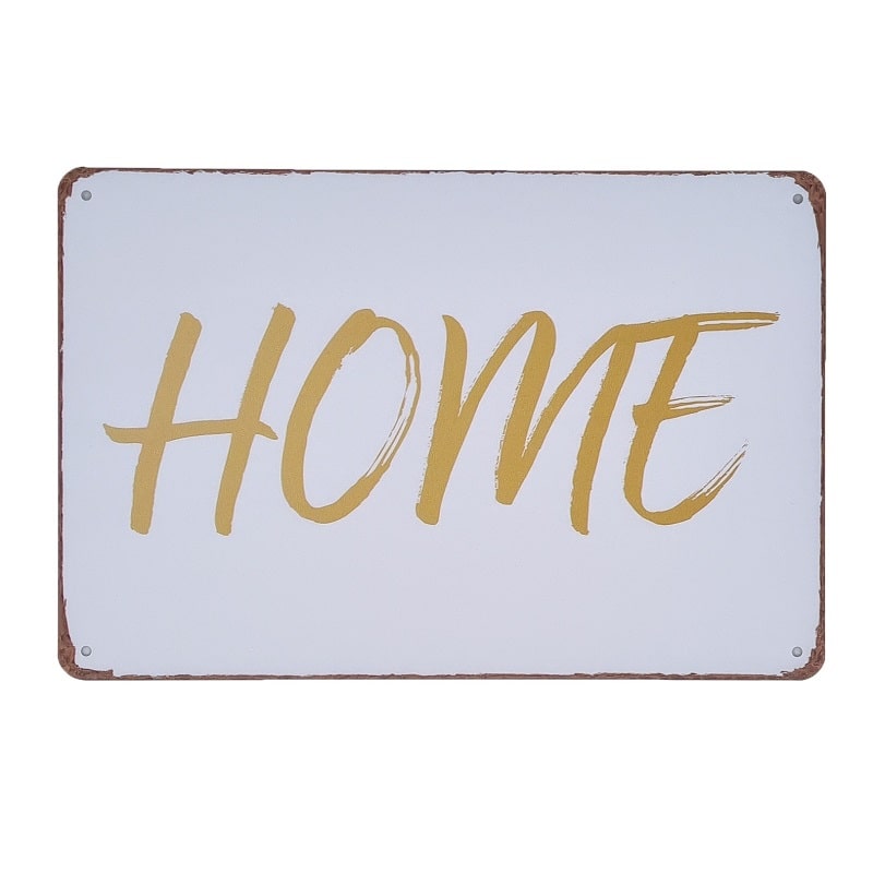 Emaljeskilt Home