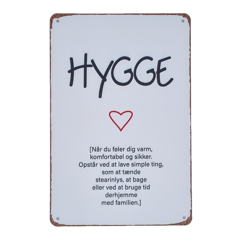 Emaljeskilt Hygge