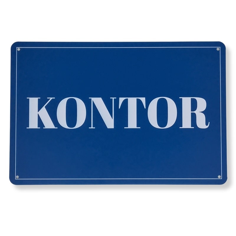 Emaljeskilt Kontor
