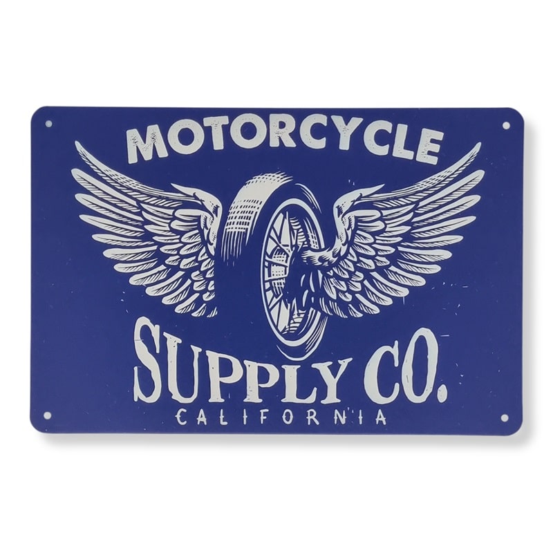 Emaljeskilt Motorcycle Supply Co.