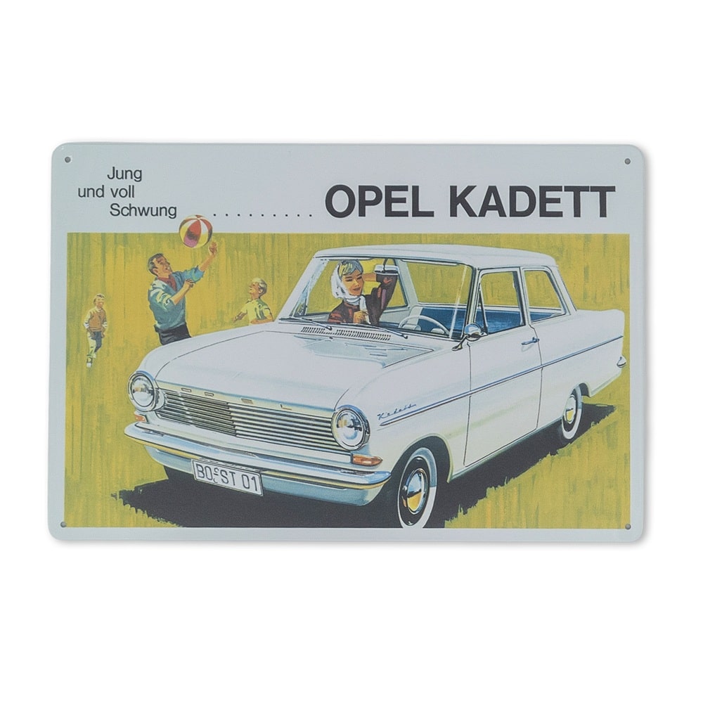 Emaljeskilt Opel Kadett