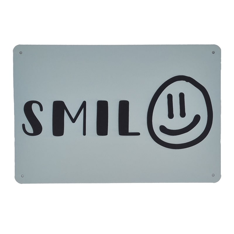 Emaljeskilt Smil