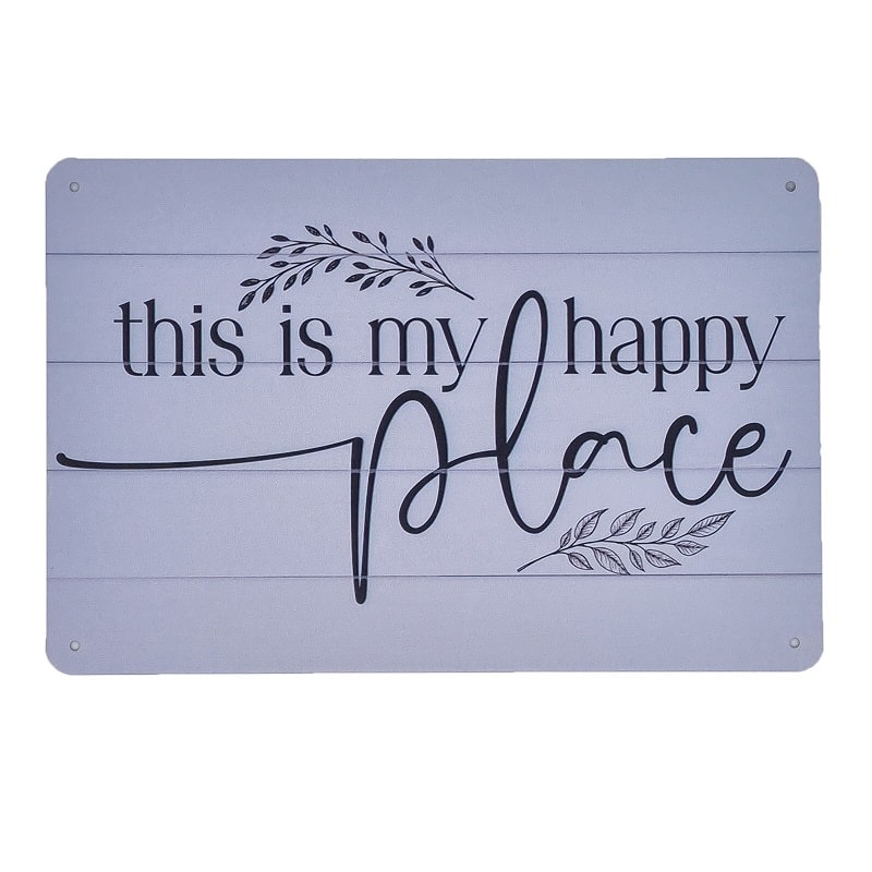 Emaljeskilt This is my Happy Place