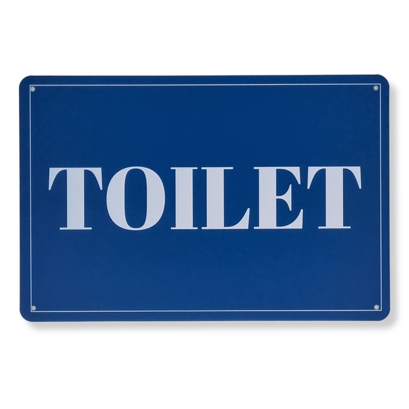 Emaljeskilt Toilet