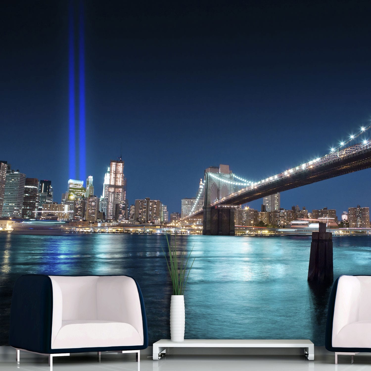 Fototapet New York med Brooklyn Bridge