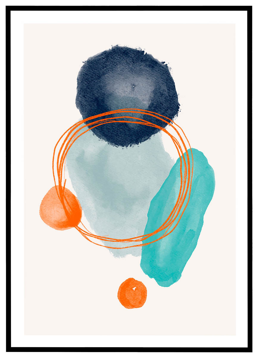 Plakat Abstrakt akvarel #1