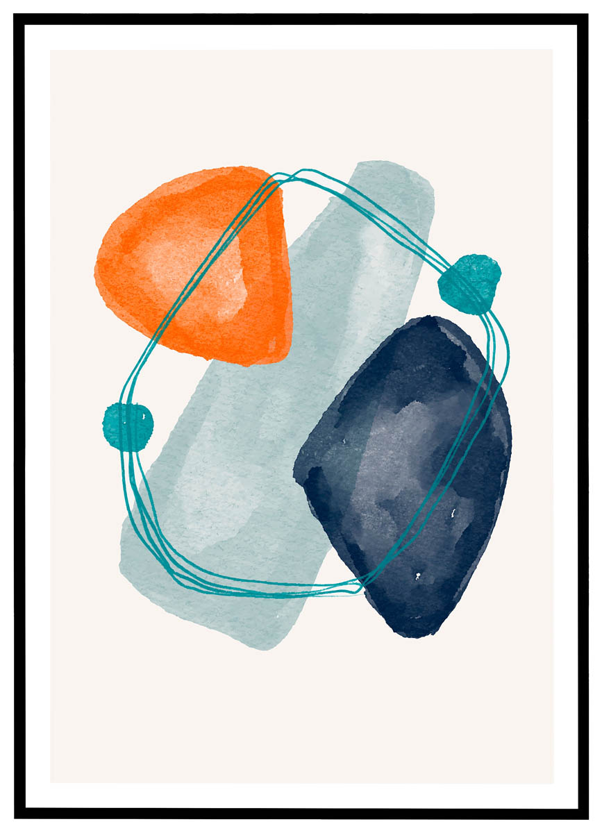 Plakat Abstrakt akvarel #3