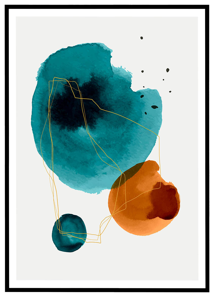 Plakat Abstrakt akvarel #6