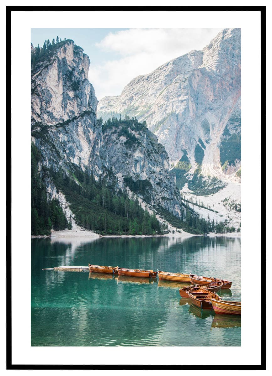 Plakat Både i Lago di Braies
