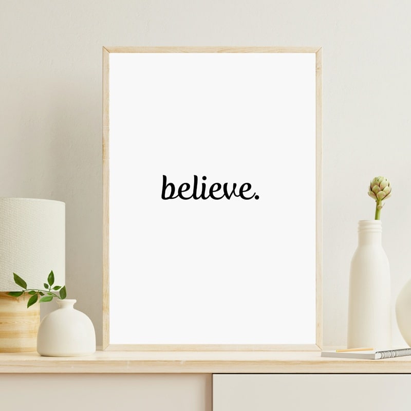 Plakat Believe