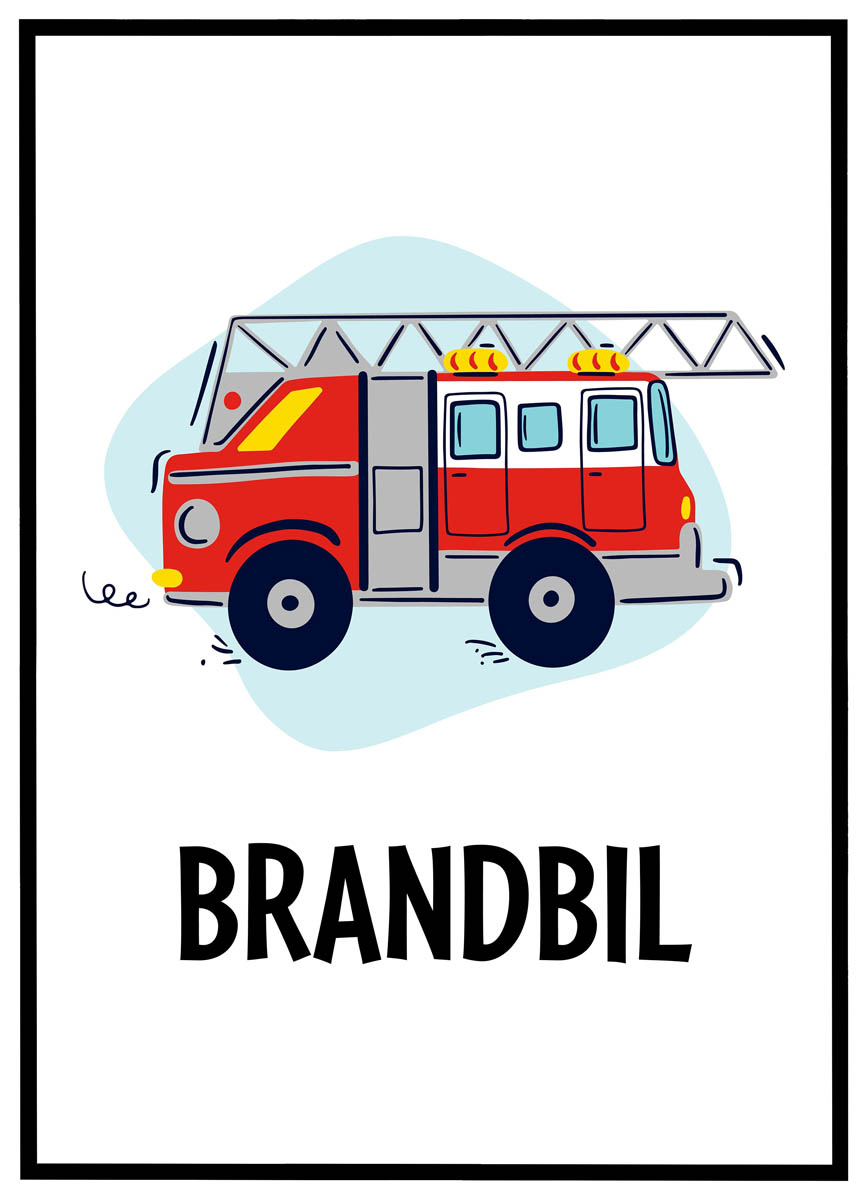 Plakat Brandbil