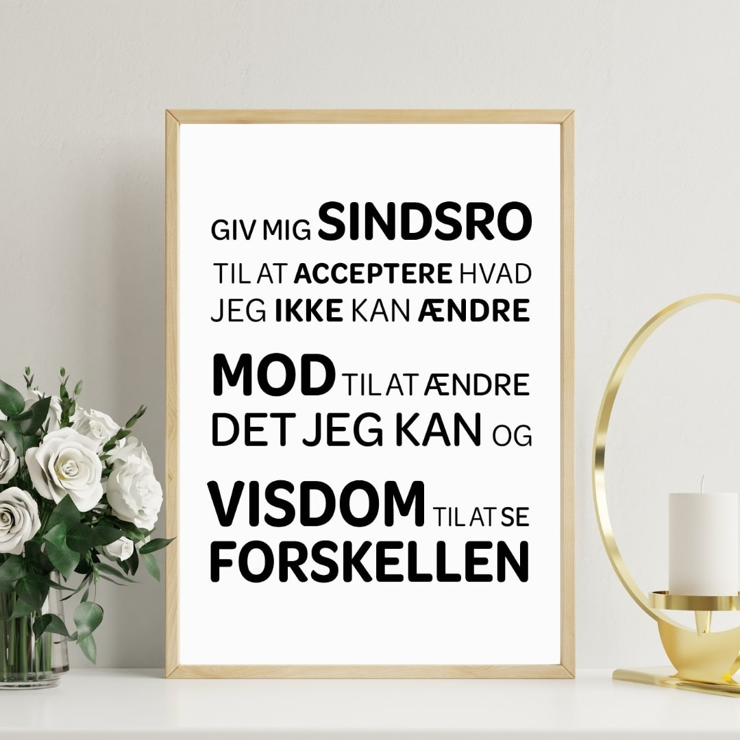 Plakat Giv mig Sindsro