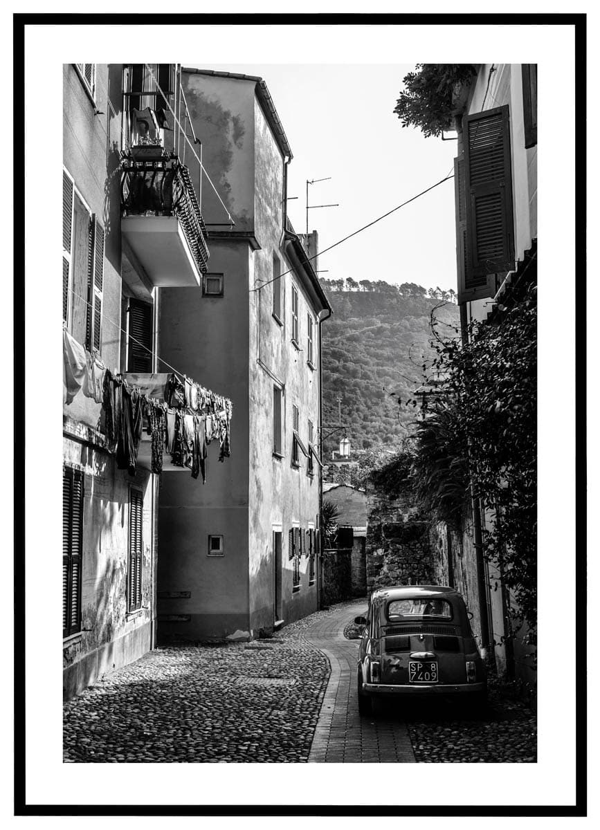 Plakat Italiensk baggårdsidyl