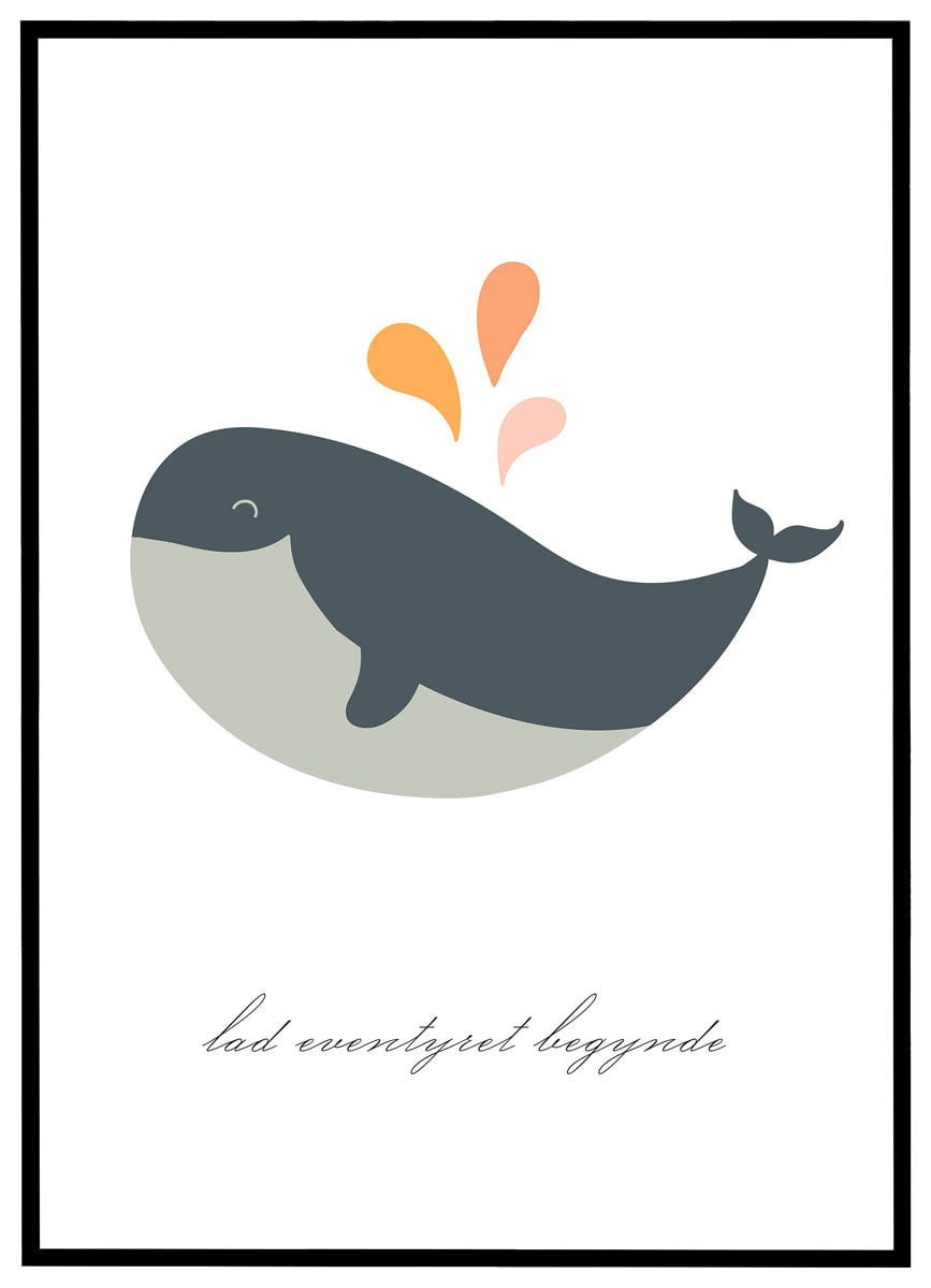 Plakat Lad eventyret begynde