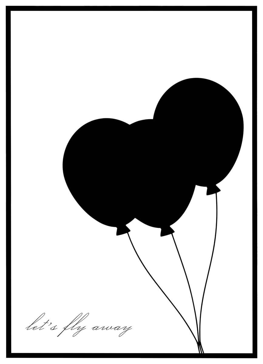 Plakat Let's fly away