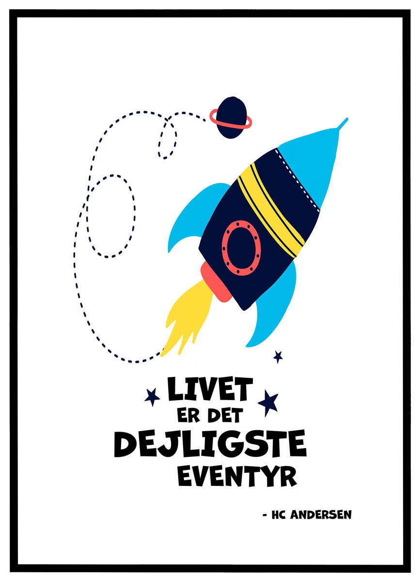 Plakat Livet er det dejligste eventyr