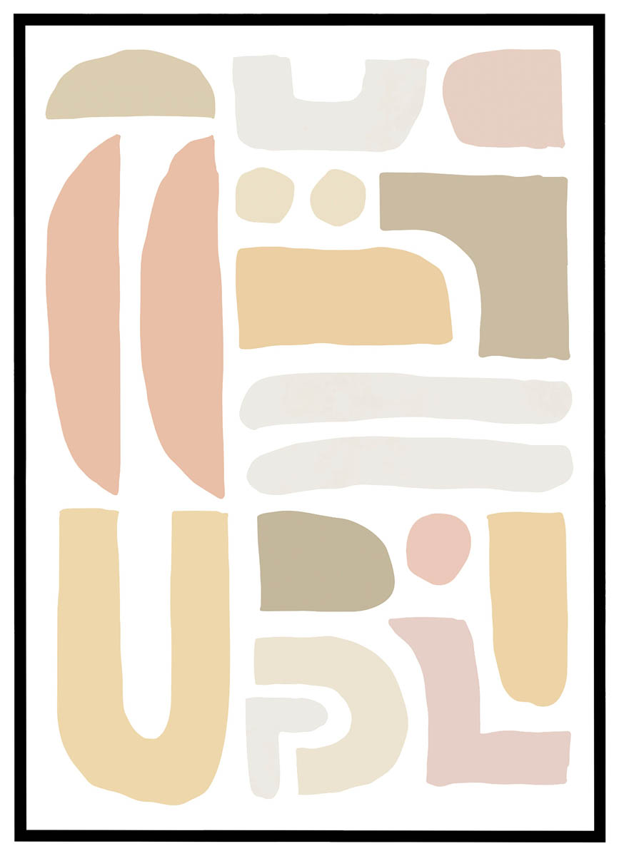 Plakat Organiske former #1