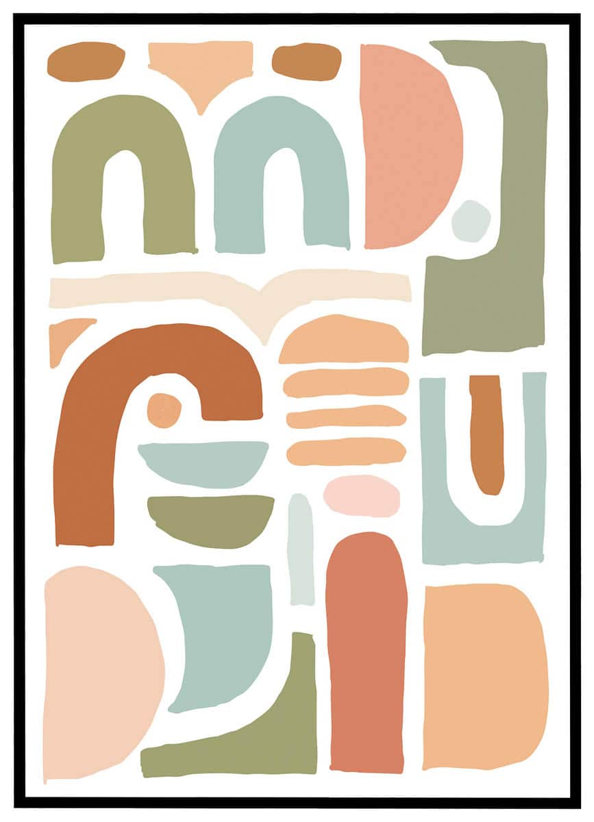 Plakat Organiske former #2