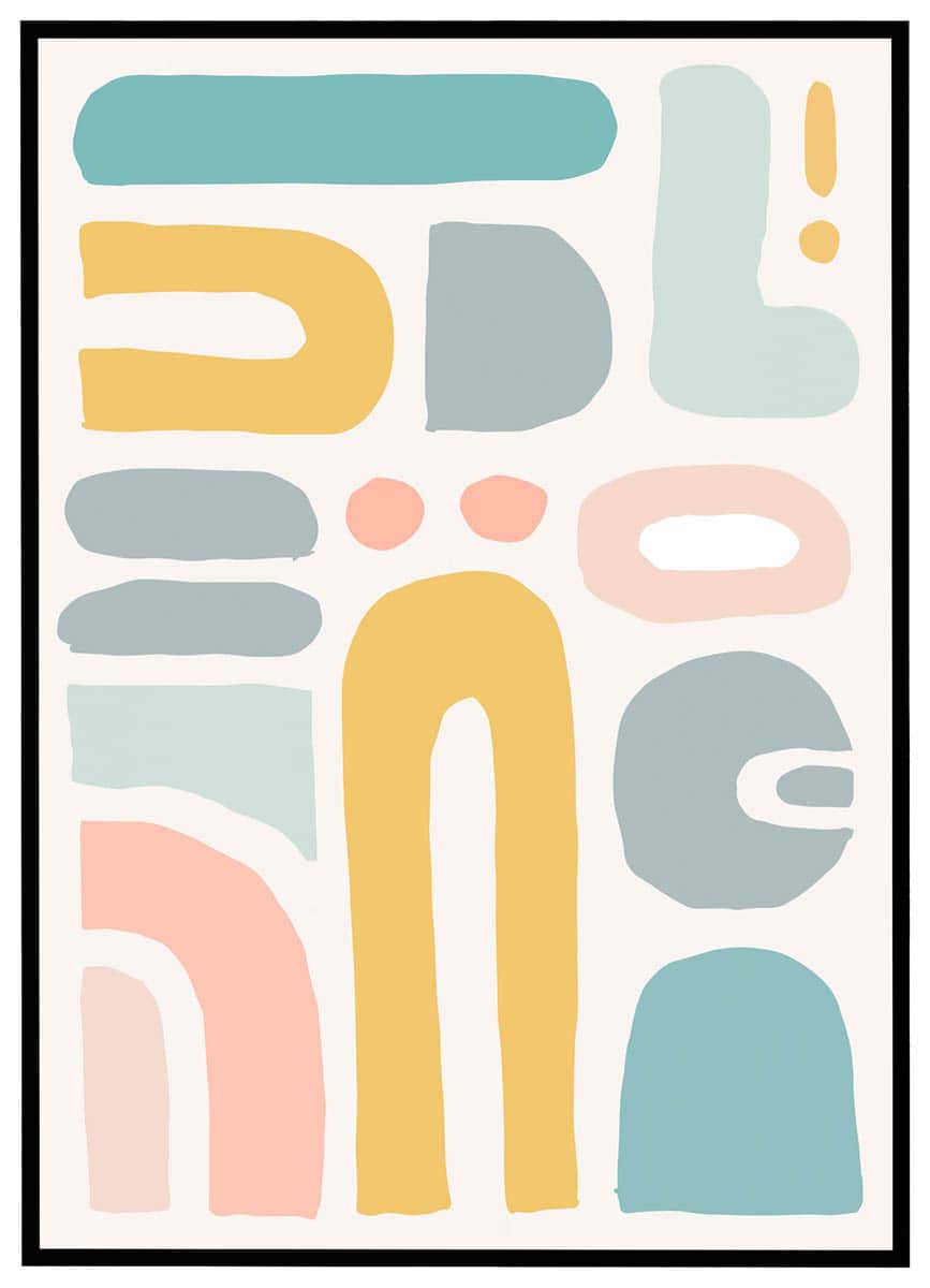 Plakat Organiske former #3