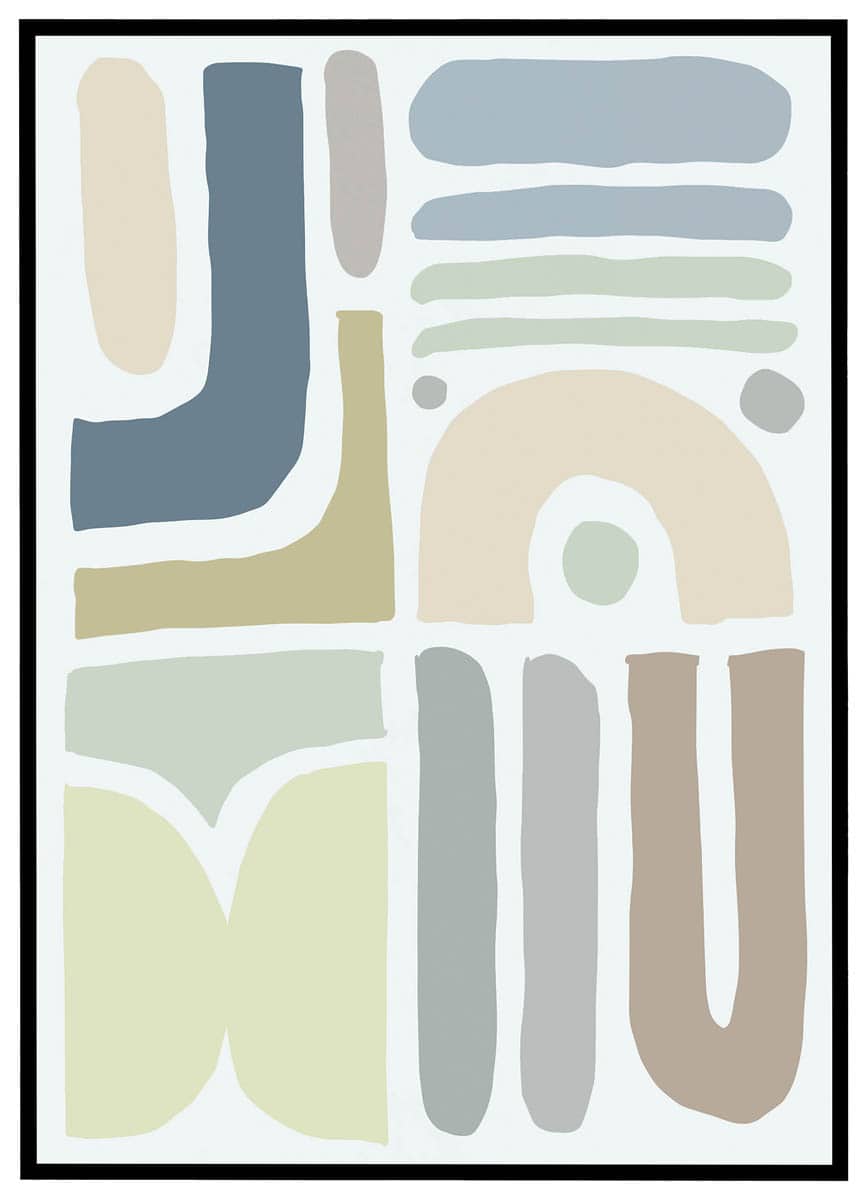 Plakat Organiske former #4