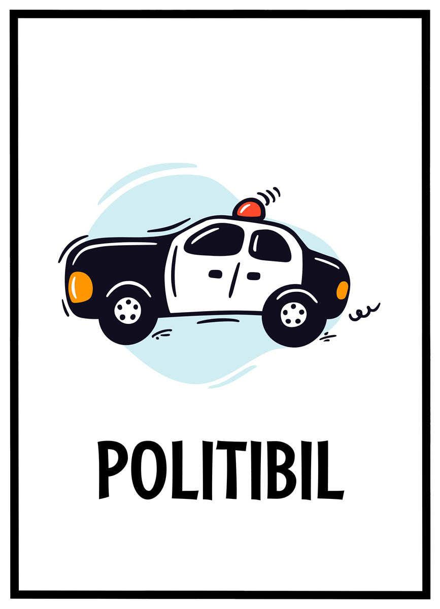 Plakat Politibil
