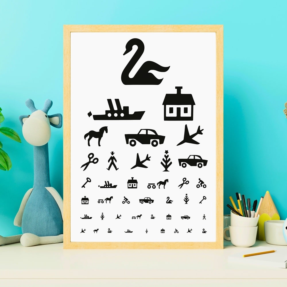 Plakat Synstavle til børn