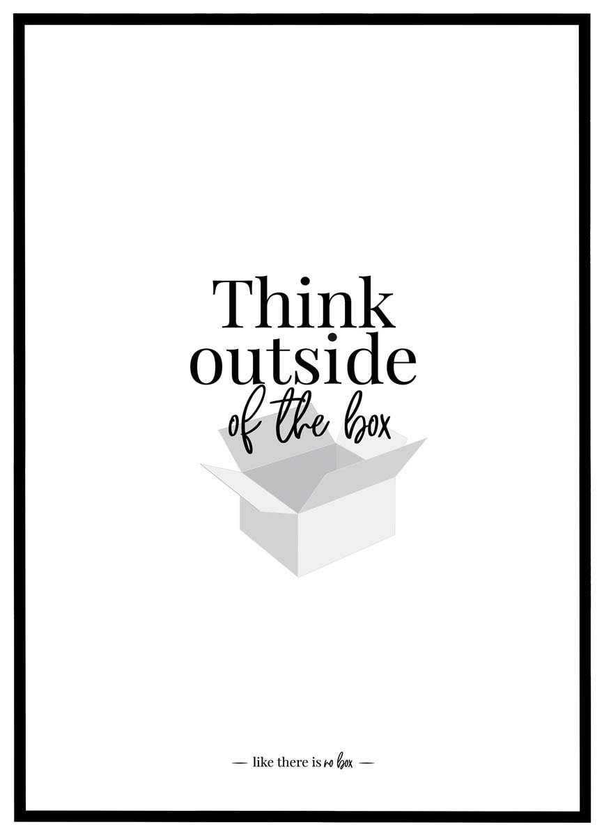 Plakat Think outside of the Box