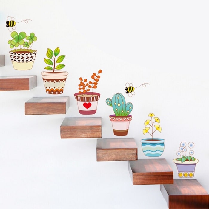 Wallsticker Potteplanter