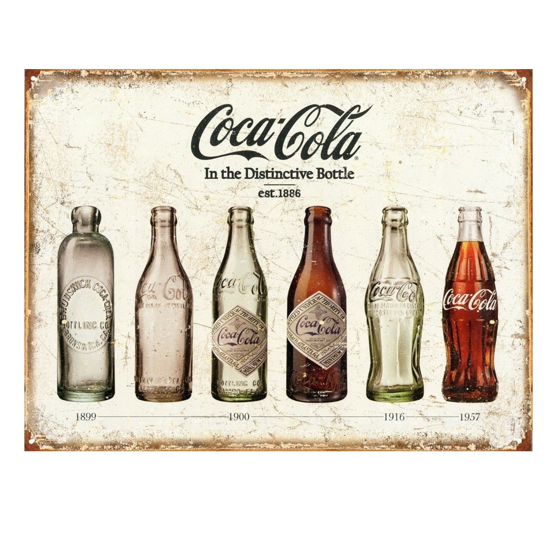 Emaljeskilt Retro Coca Cola