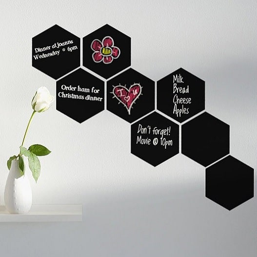 Wallsticker Tavlefolie med sekskant