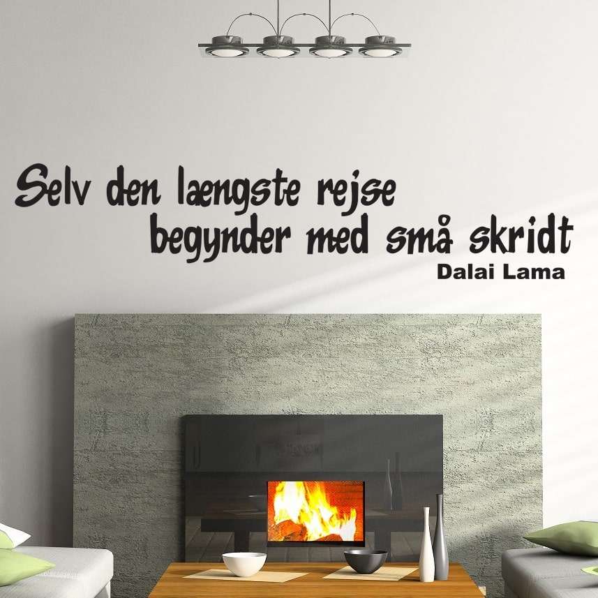 Wallsticker Selv den længste rejse
